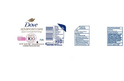 Label (Dove Advanced Care Invisible Clear Finish 72h Antiperspirant Deodorant   Artwork)